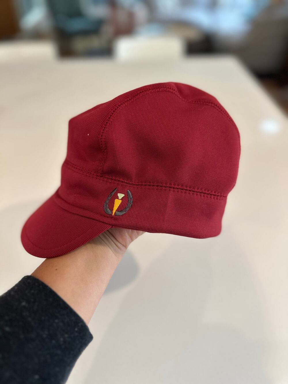 Kerrits Vintage Red Newsboy Equestrian Hat